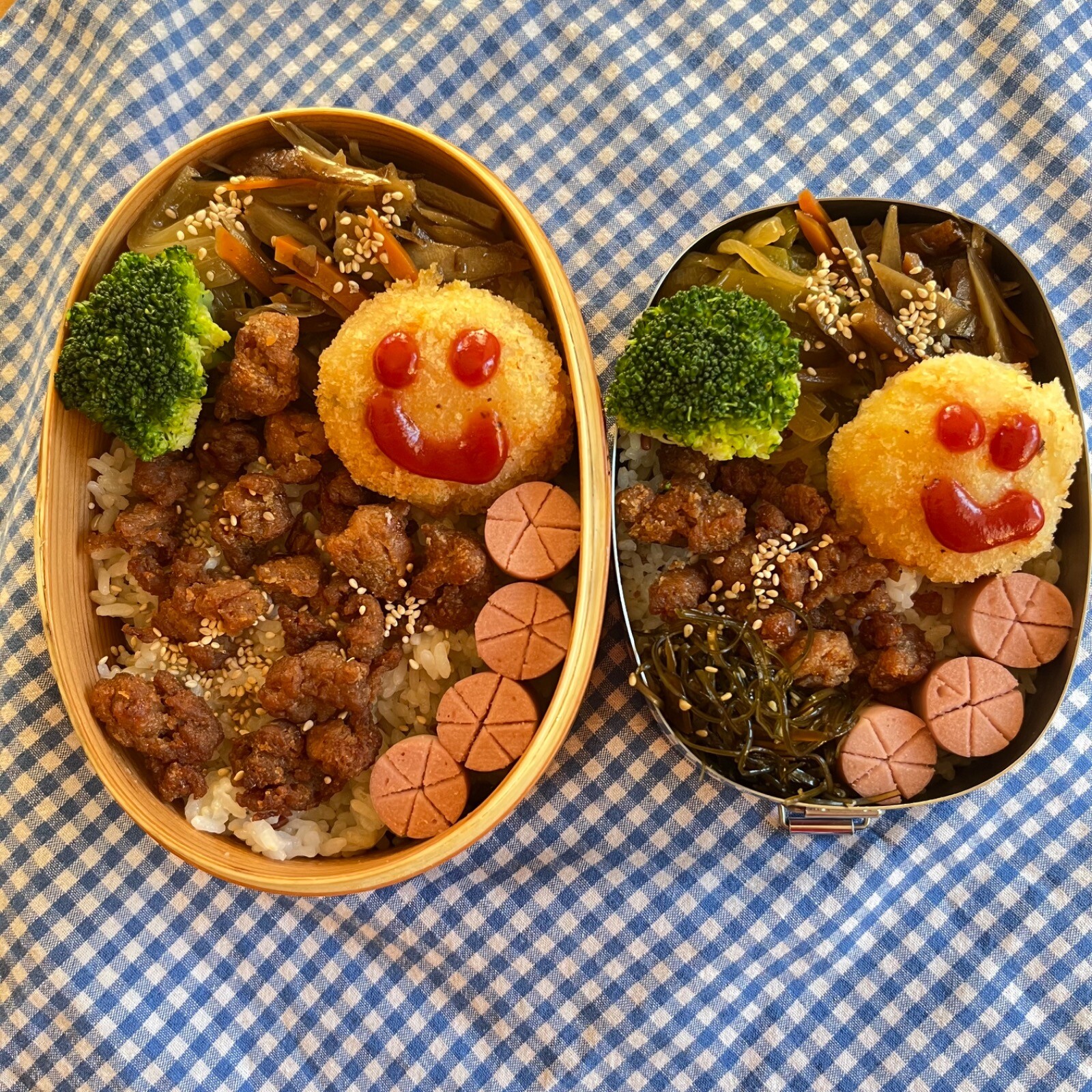 中ぼー息子と夫ののっけ弁