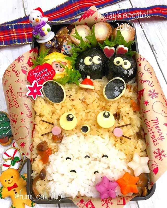 鶏とキノコの混ぜご飯トトロ弁当