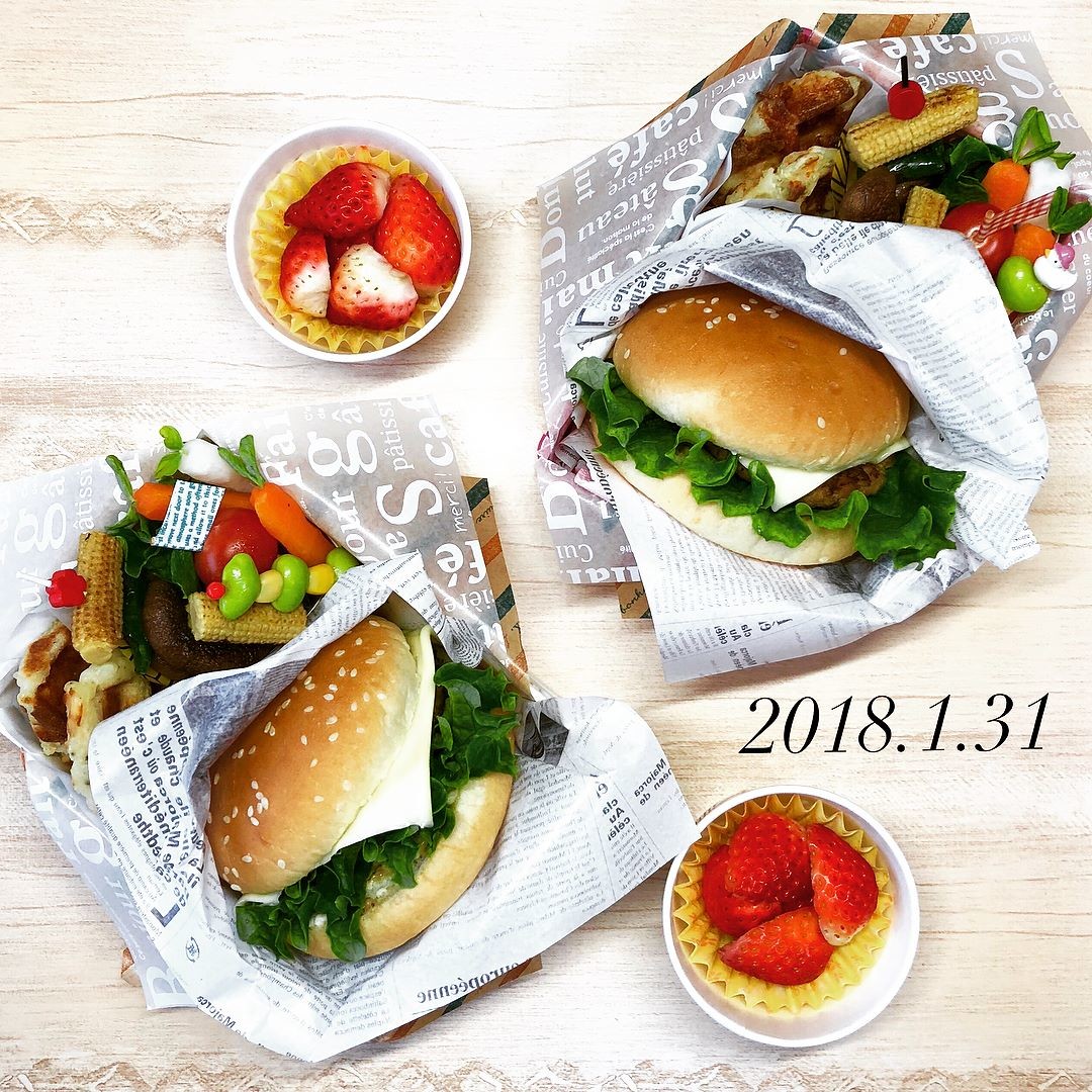 ハンバーガー弁当
