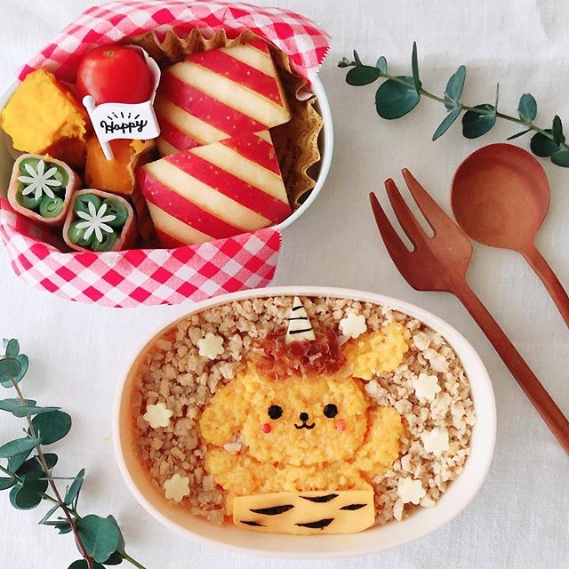 ポムポムプリンの節分弁当