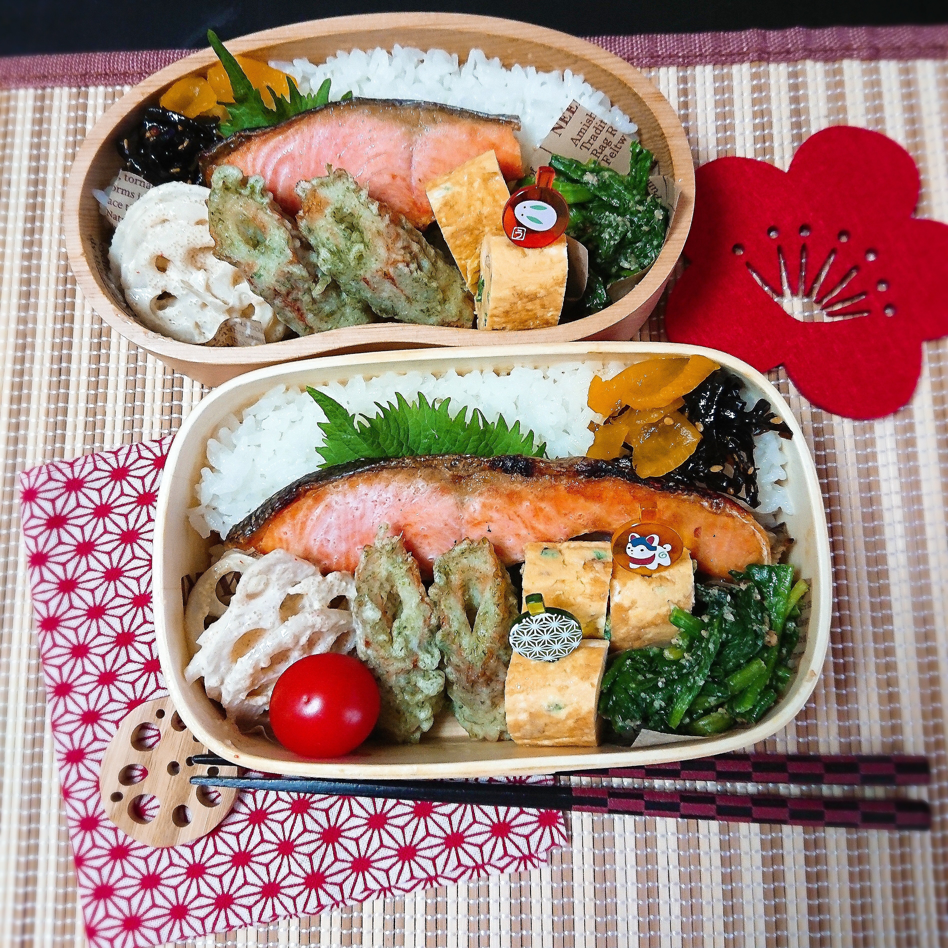 シャケ弁当
