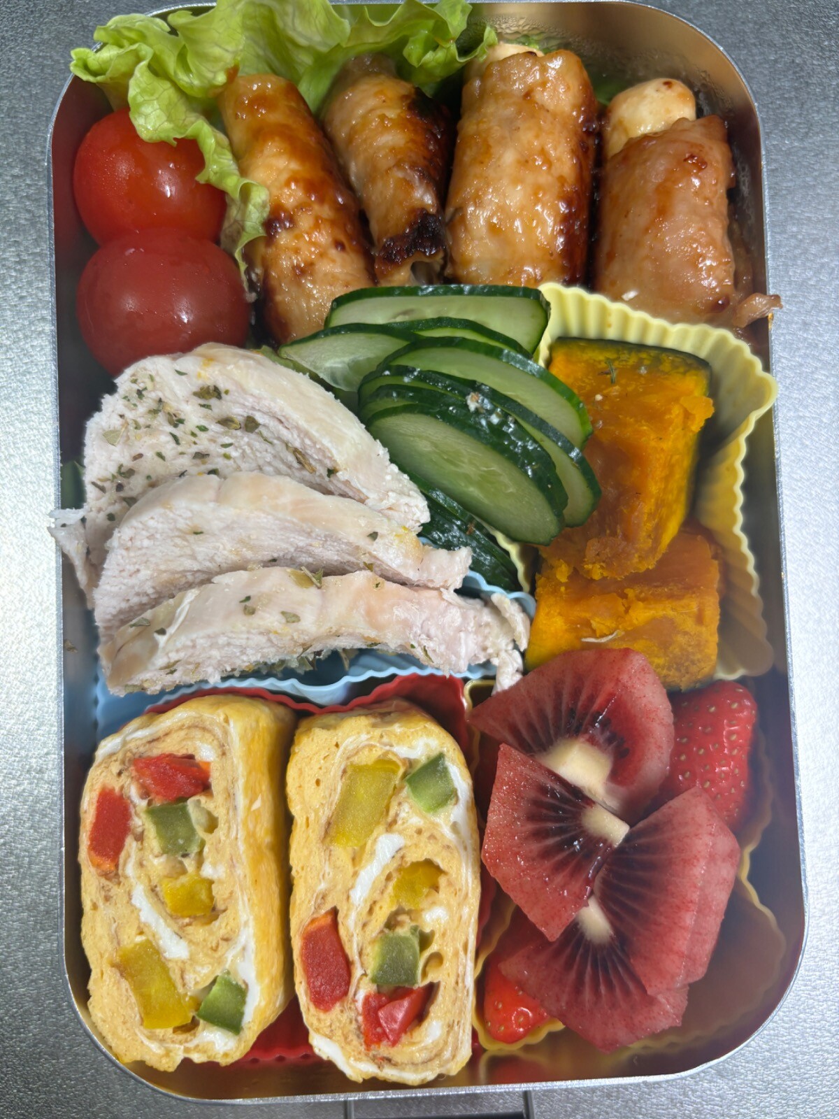 豆腐肉巻き鶏ハム弁当