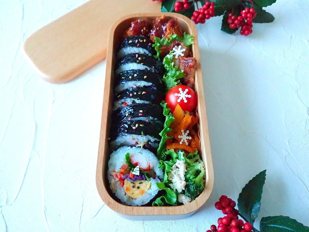 キンパ弁当（節分バージョン）