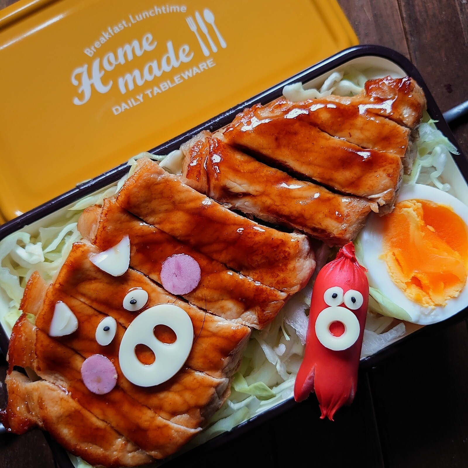 漢の…自分用🍱テリッテリのトンテキ弁当
