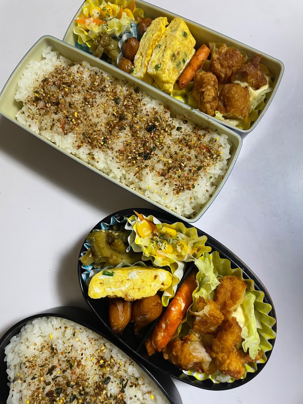 唐揚げと卵焼きのお弁当