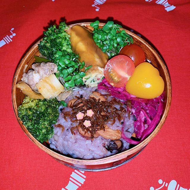 豚肉ブロッコリー長ネギのキムチ炒め弁当
