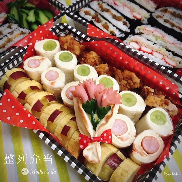 整列行楽弁当 母の日ver.