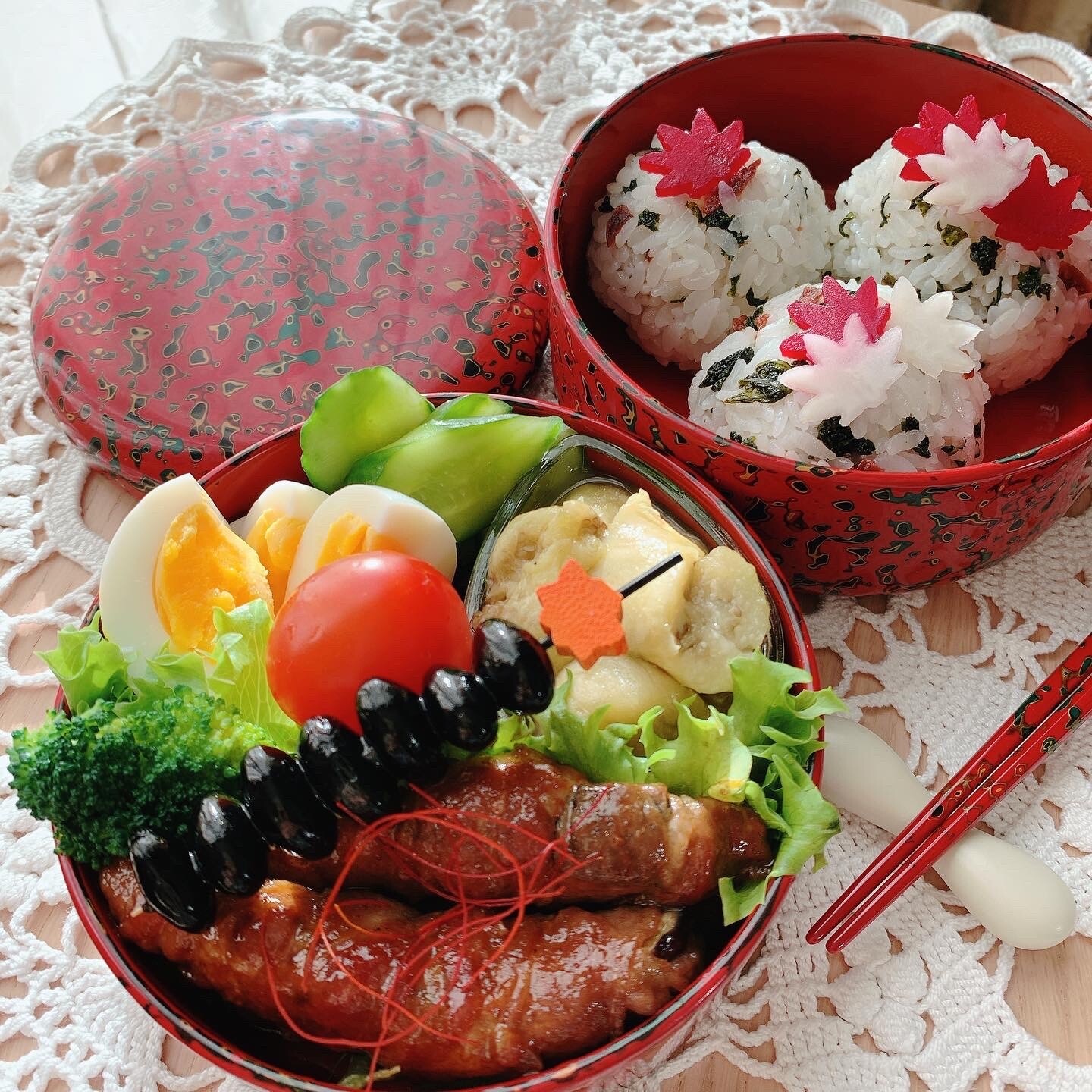 なすの肉巻き弁当