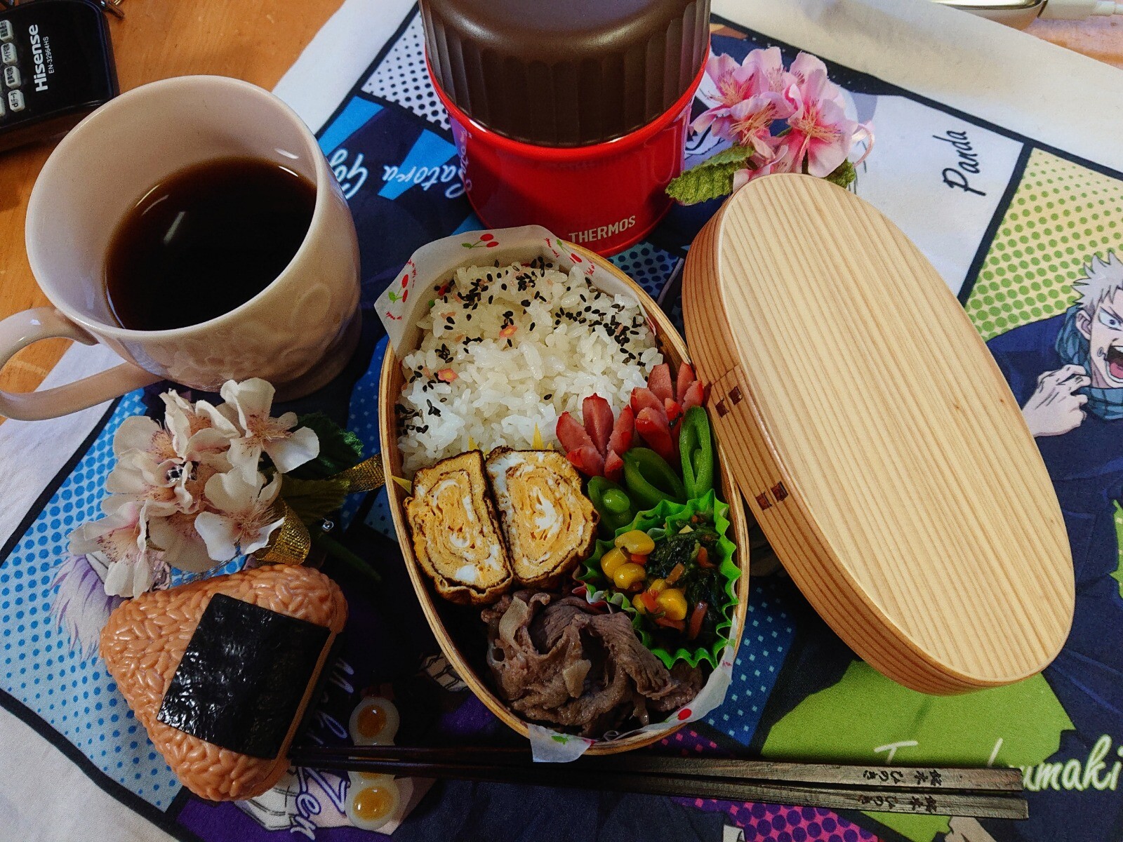 牛肉の甘辛煮弁当