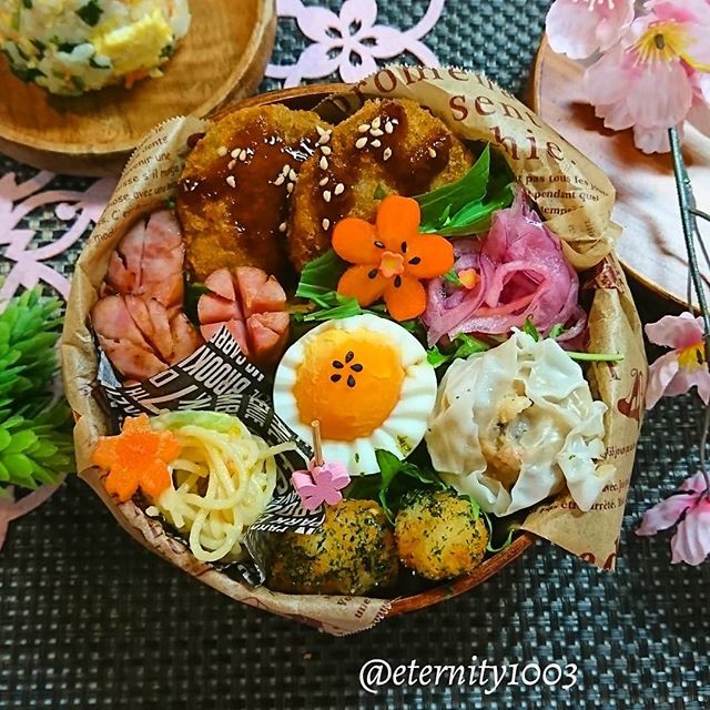 ＊旦那弁~梅しそﾁｷﾝｶﾂ~＊