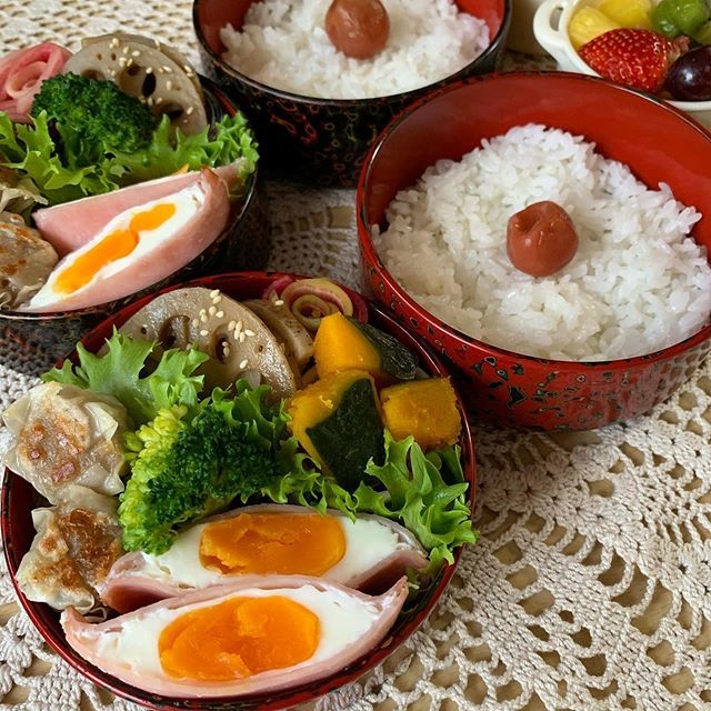 ハムエッグ弁当