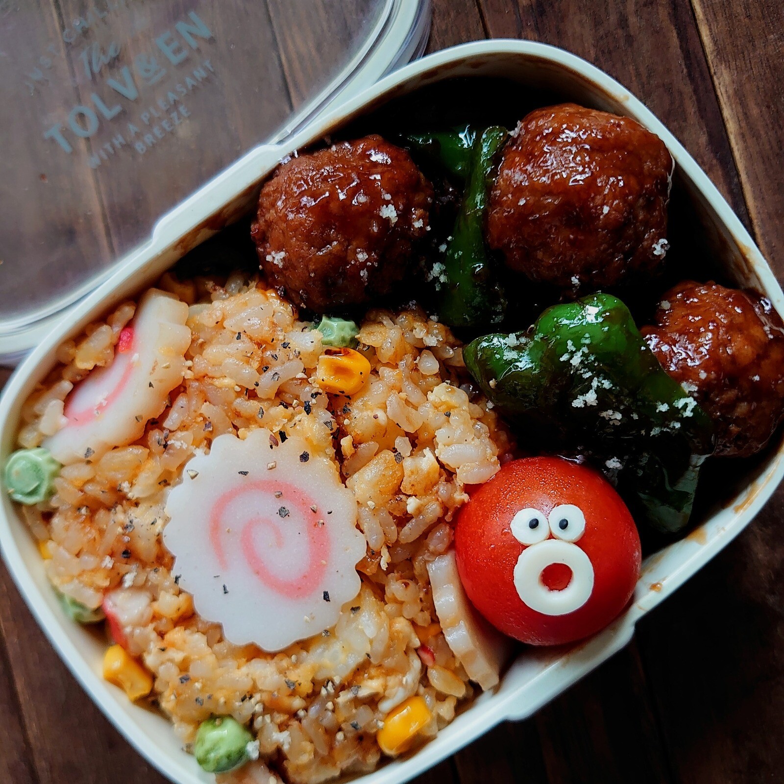 漢の…長女用🍱チャーハンと肉団子の甘酢あんの中華弁当