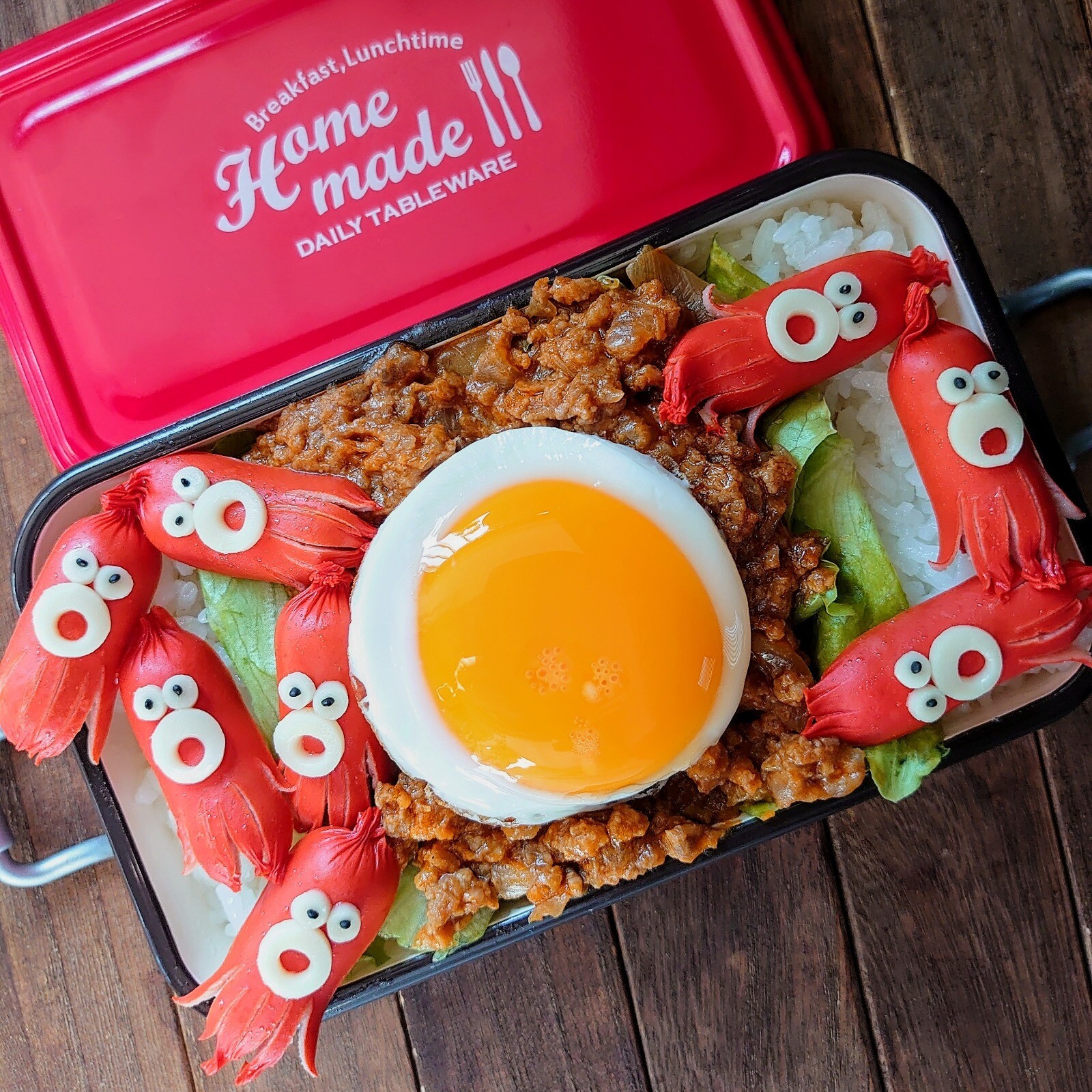 漢の…自分用👔タコはタコでもタコライス弁当🍱