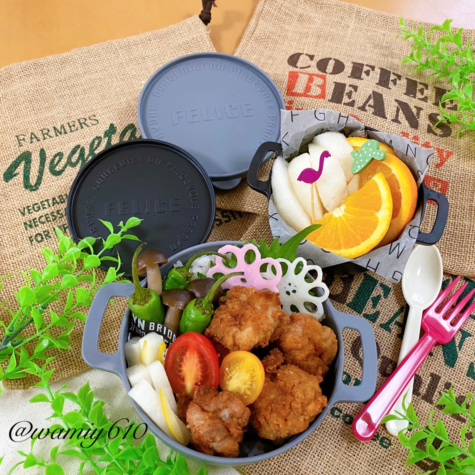🌿唐揚げ弁当🌿