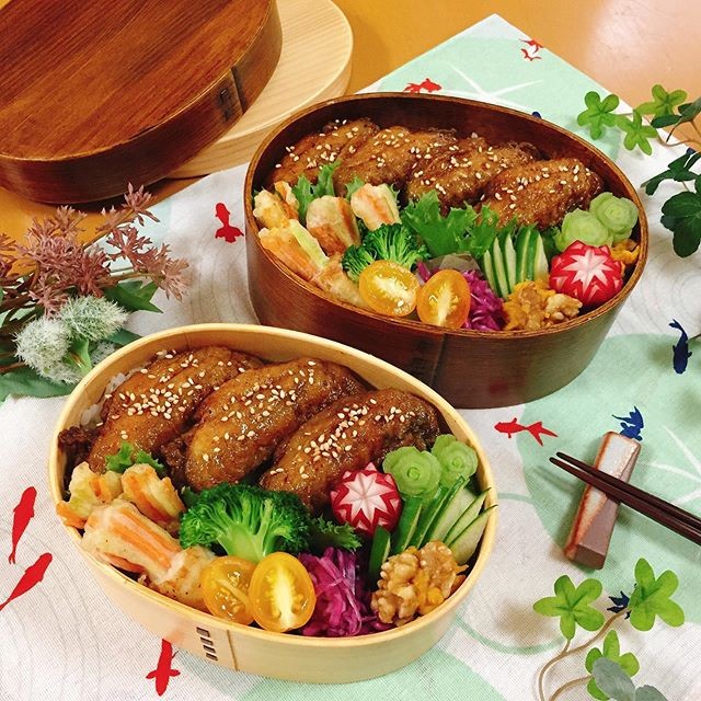 🌿鶏手羽先揚げ南蛮漬け弁当🌿