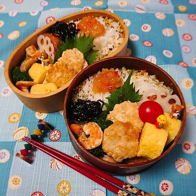 ささみ明太丸め焼きのお弁当