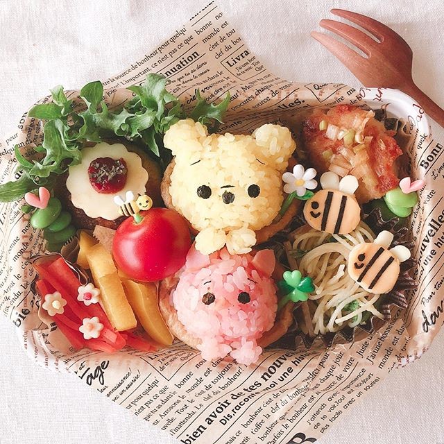 プーさんのいなり寿司弁当