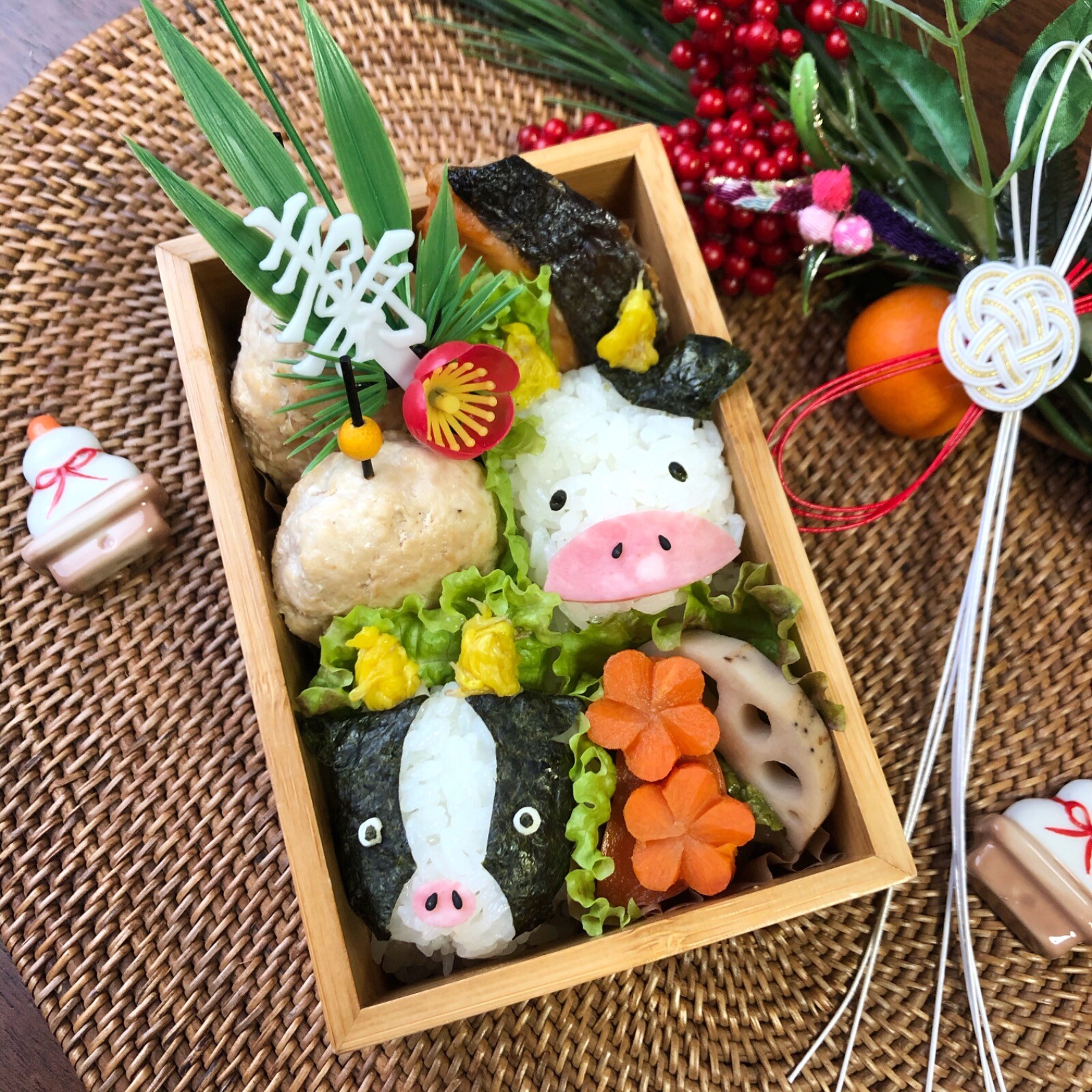 干支キャラ弁♡