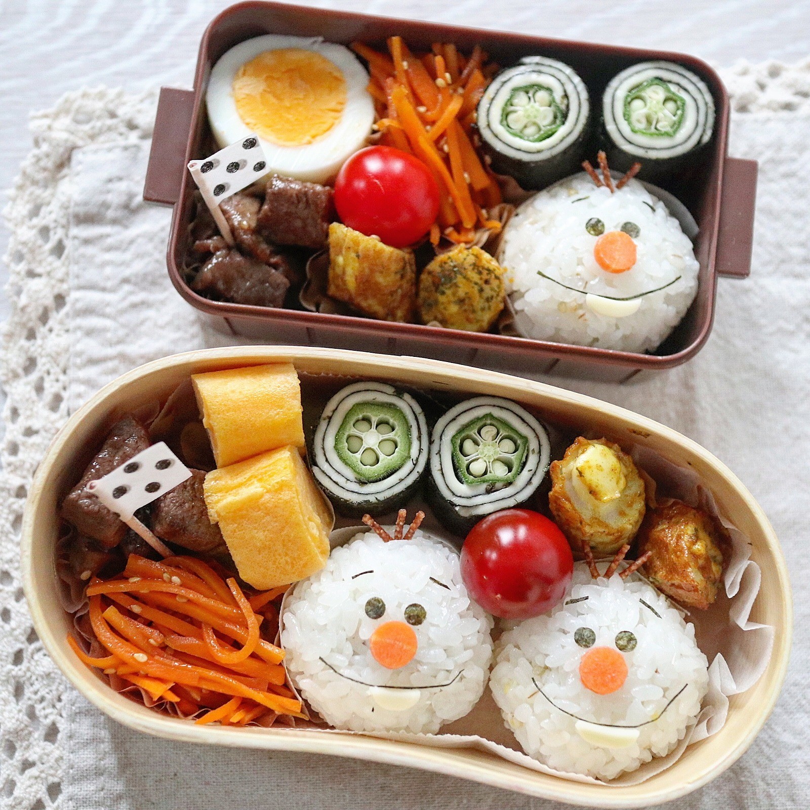 ツムツムオラフ弁当