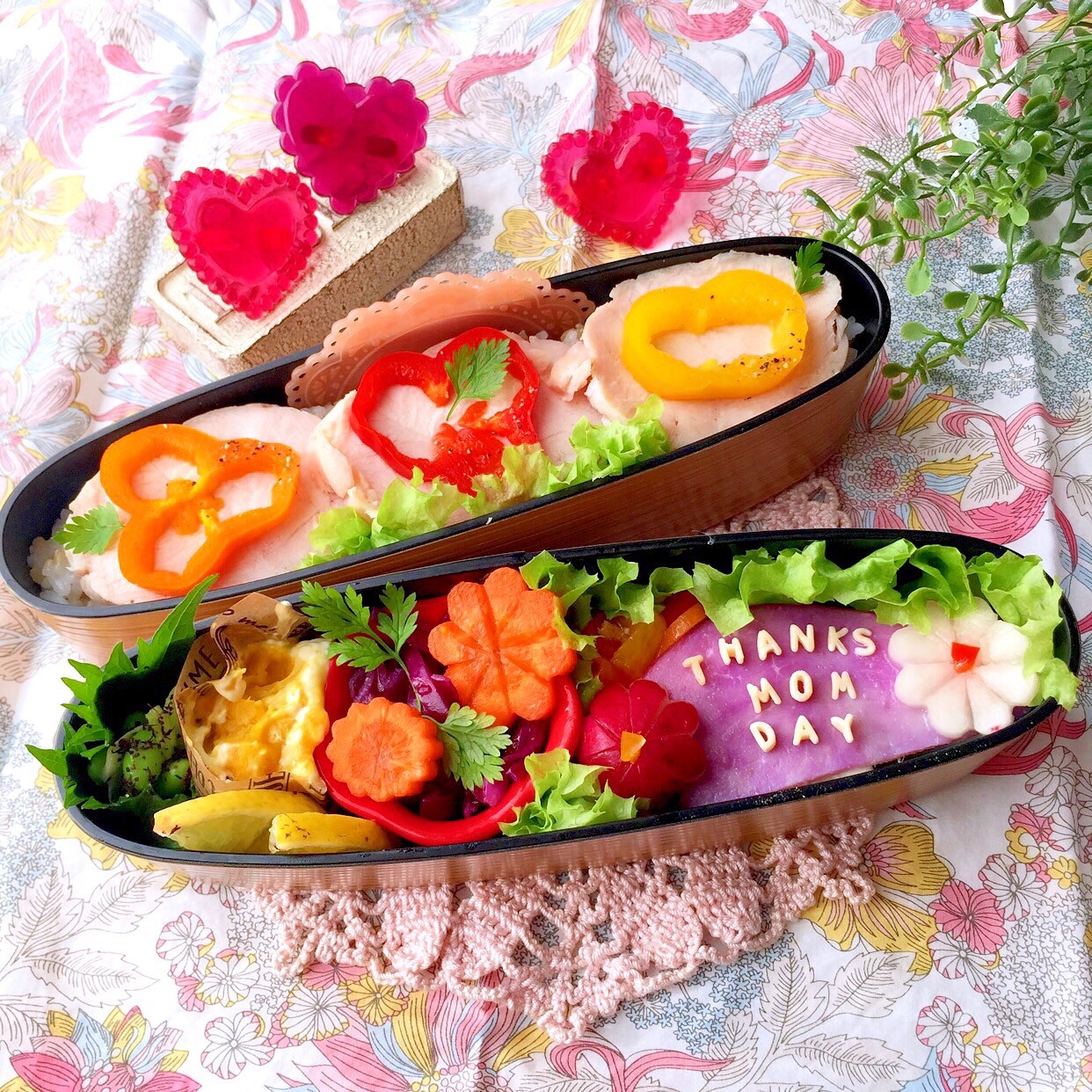 鶏チャーシュー 母の日弁当 0510