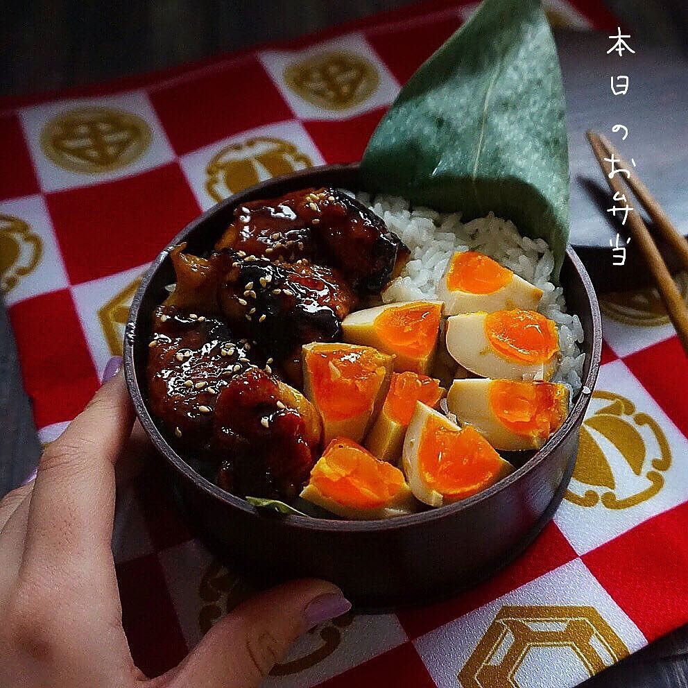 鶏の照り焼きと味玉丼🐓