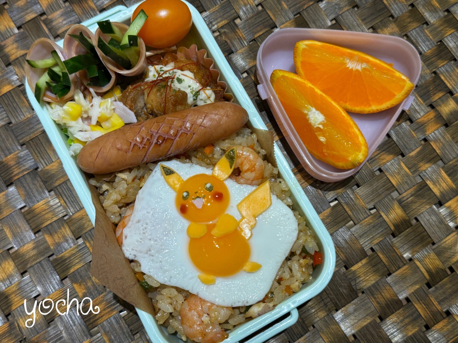 ピカチュウのナシゴレン弁当