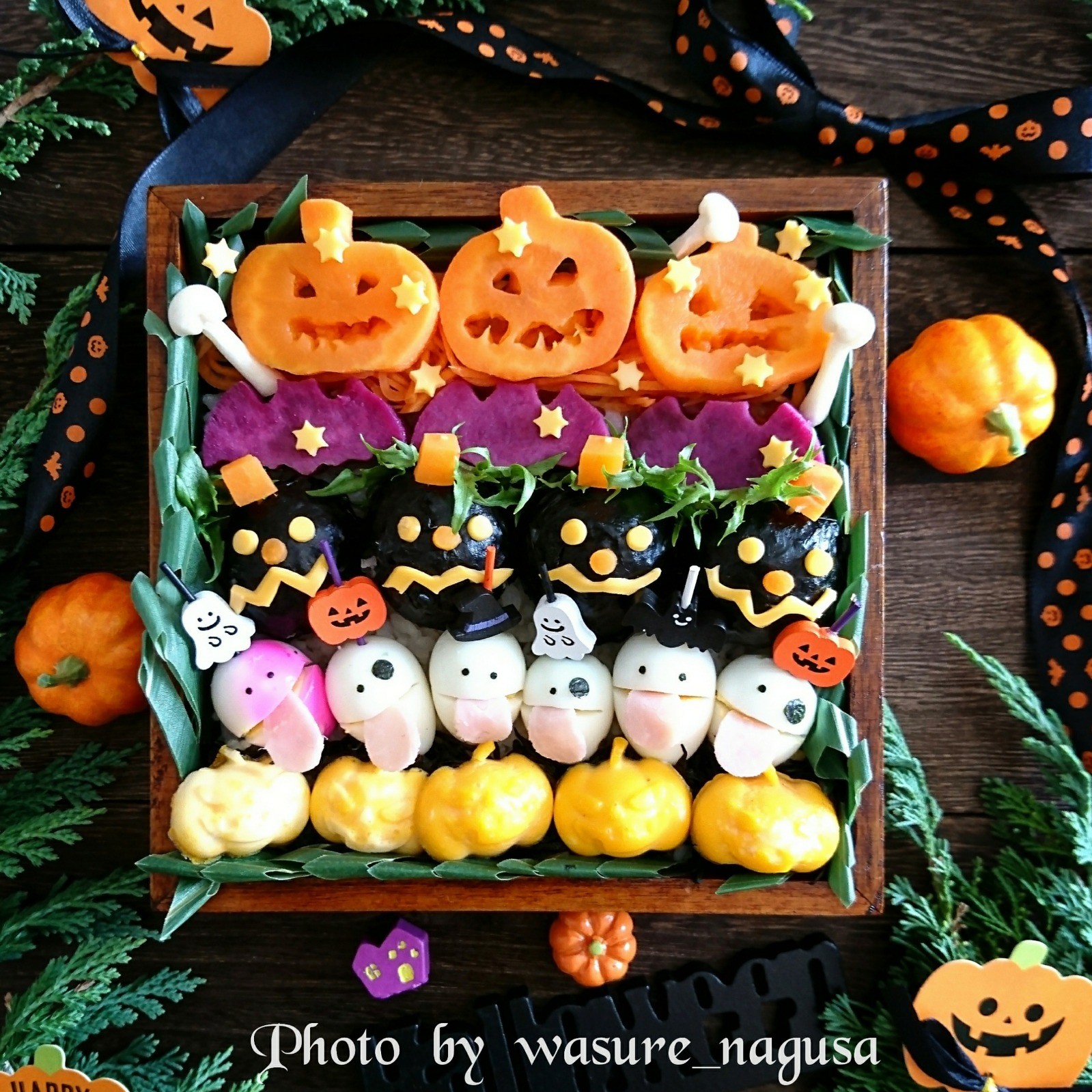 Halloween横並び弁当