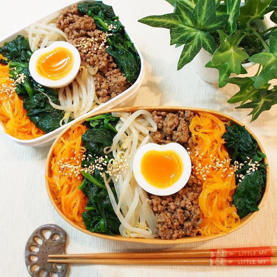 野菜たっぷり🥕ビビンバ弁当♪