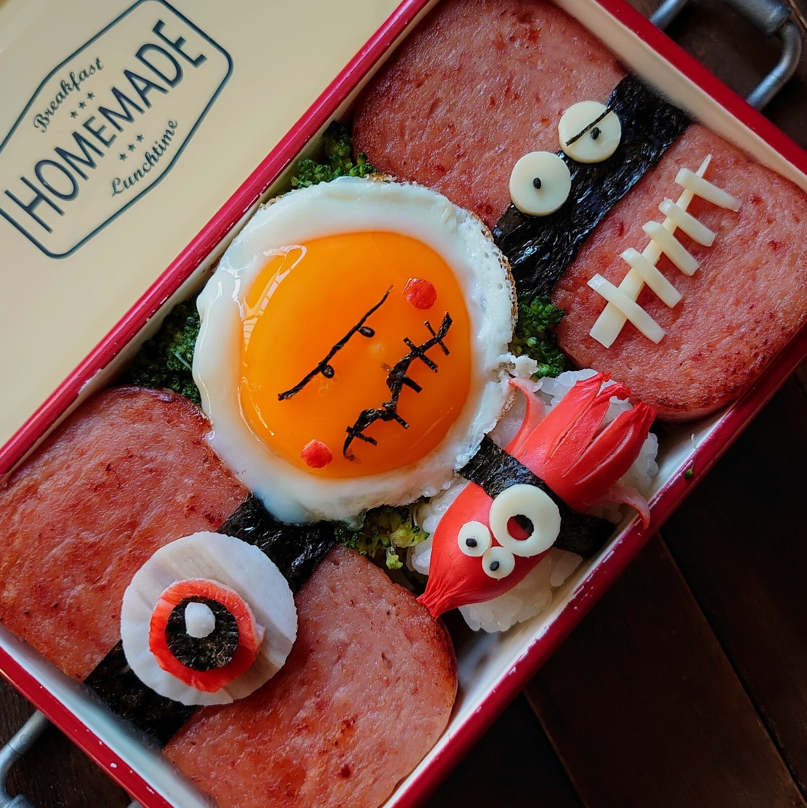漢の…妻用🍱簡単でウマウマなスパムおにぎり弁当
