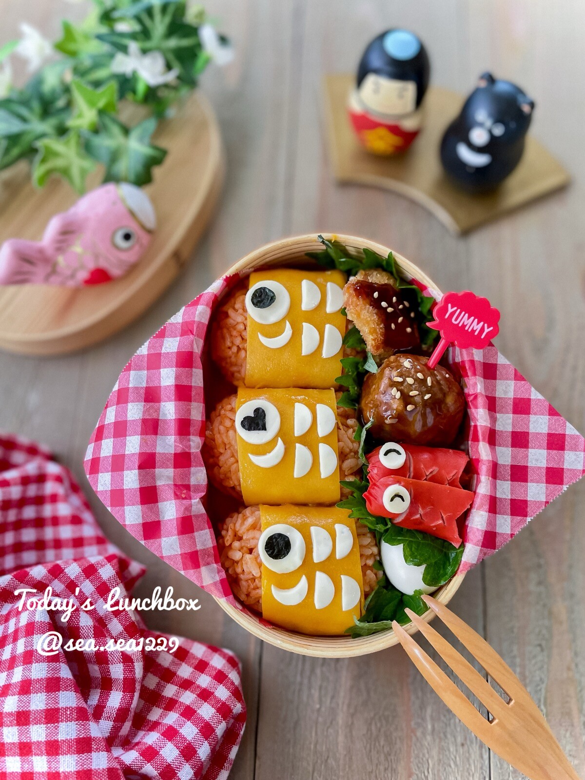 オムライスこいのぼり弁当
