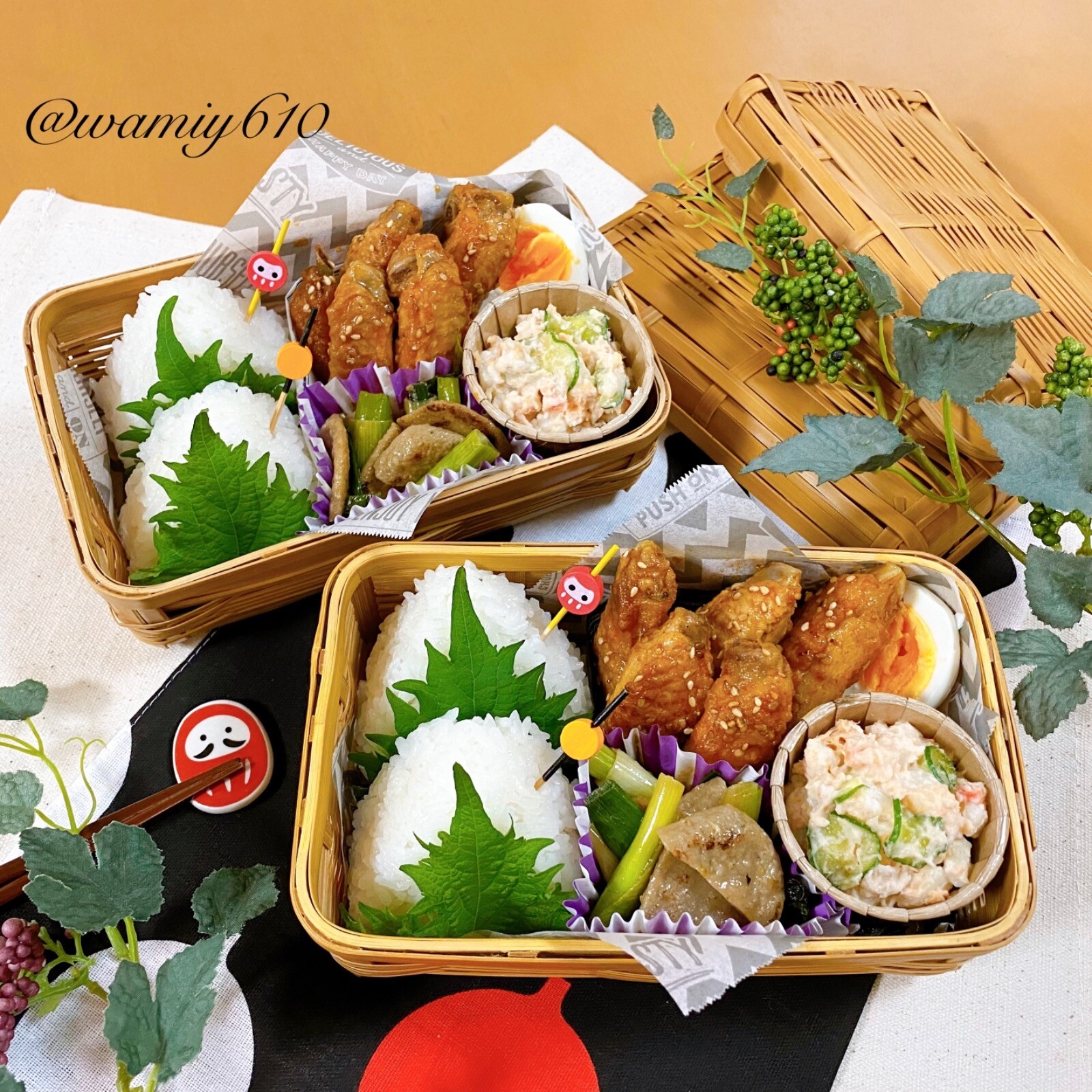🌿おにぎり弁当🌿