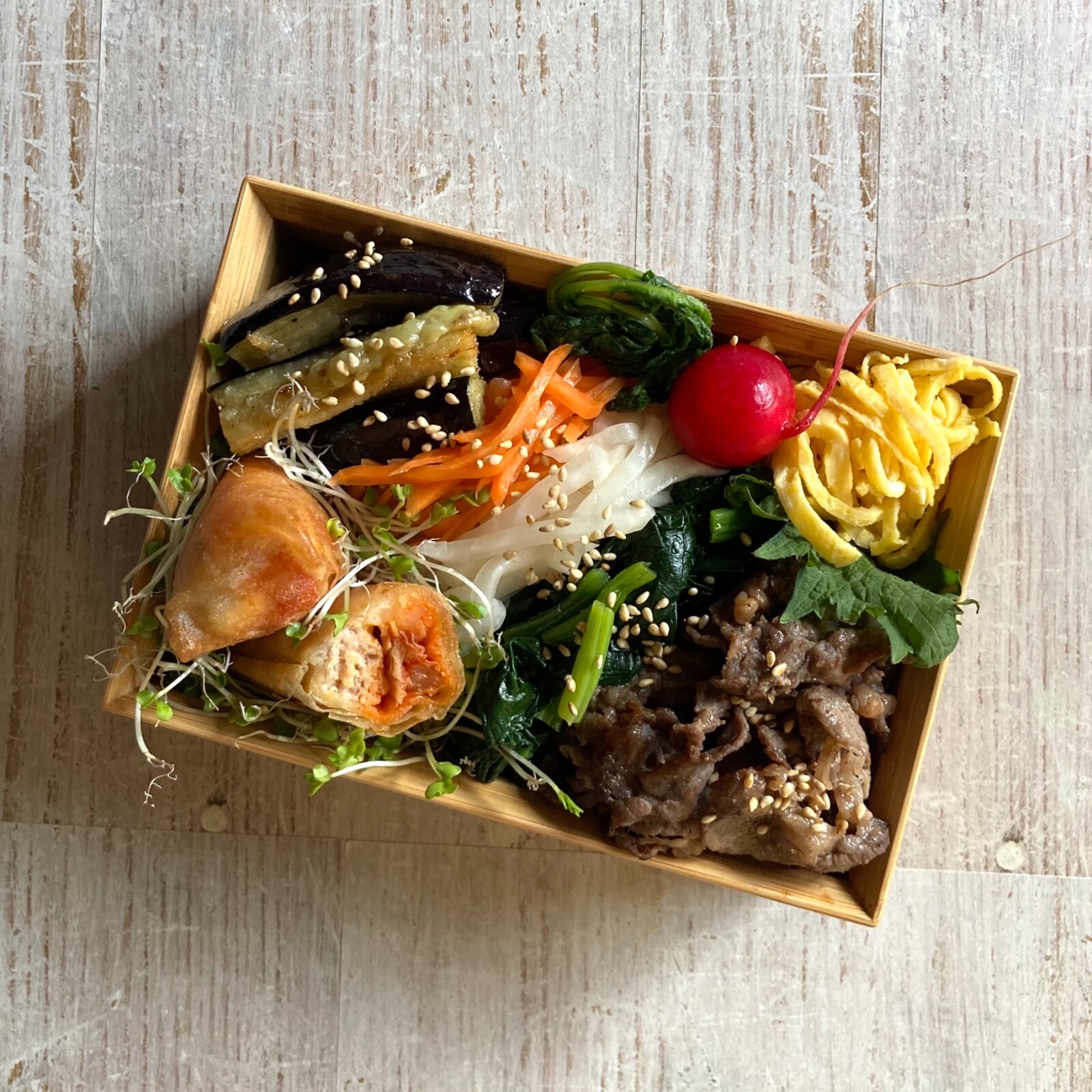 ビビンバ風弁当