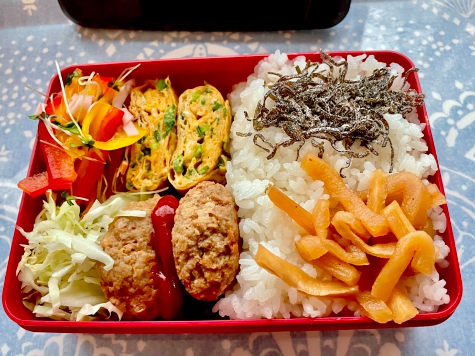 現場で働くサラリーマン弁当