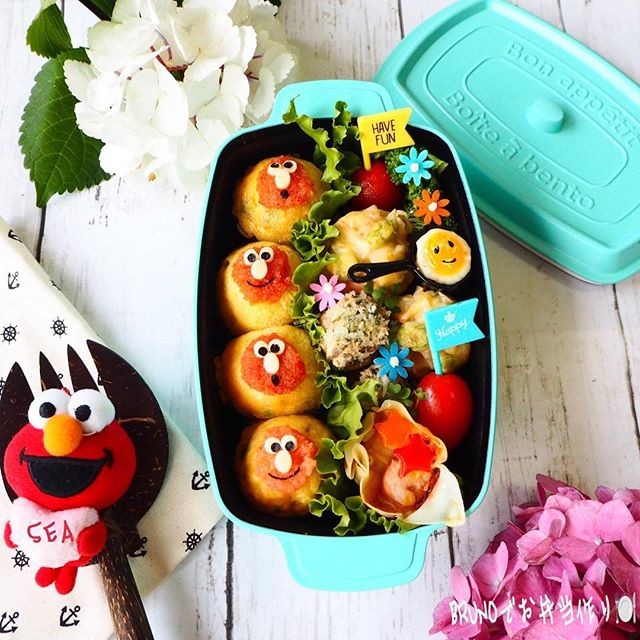 エルモの明太オムライス弁当