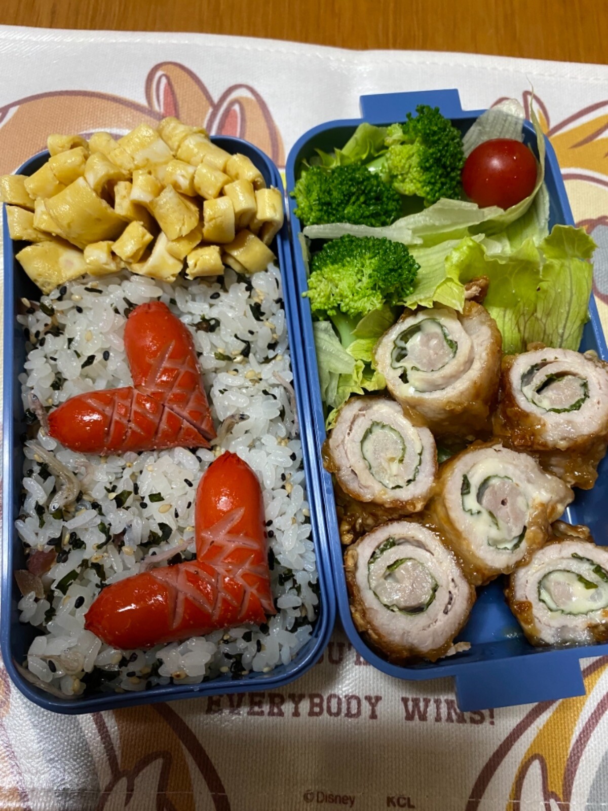チーズと大葉の肉巻きお弁当