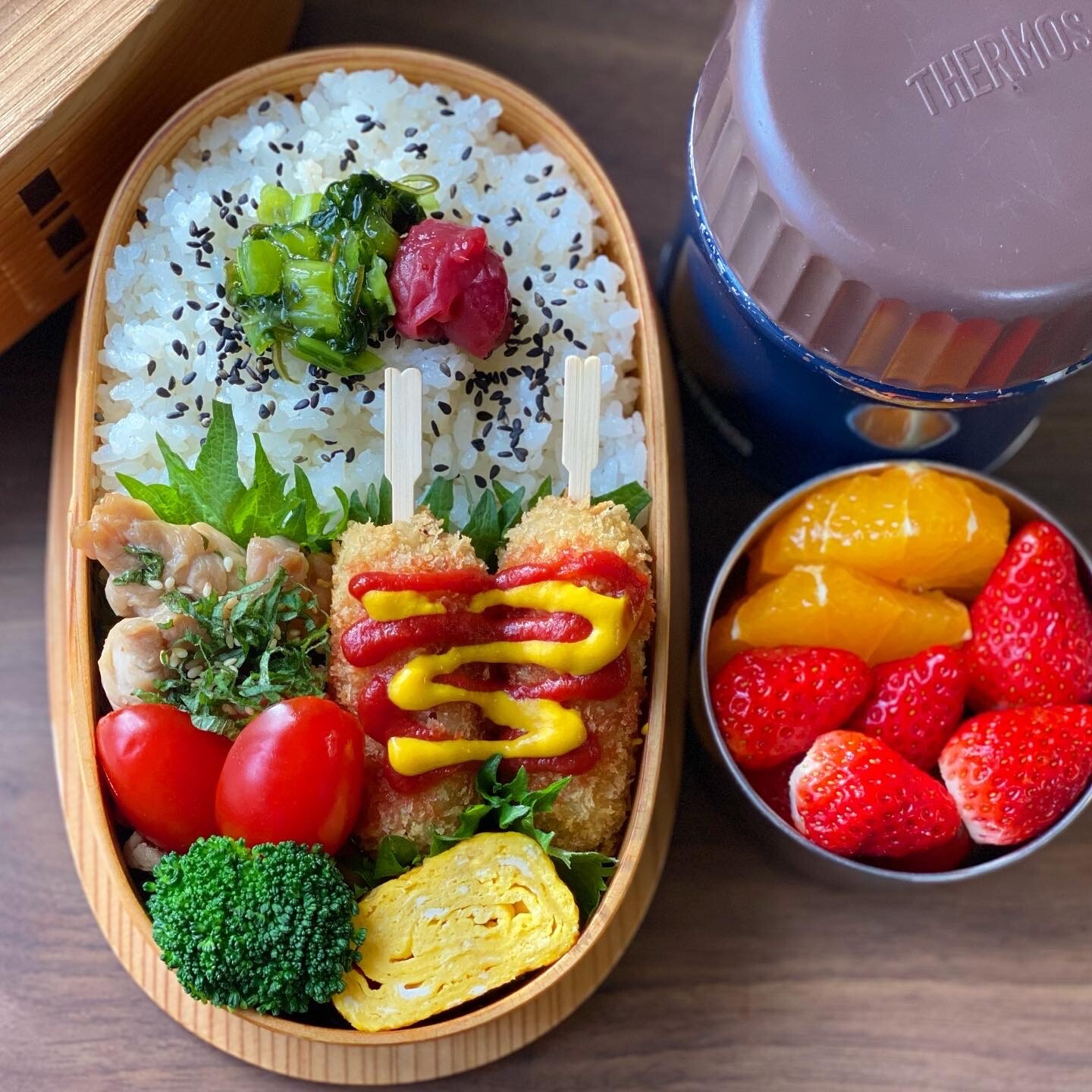 ウインナーフライのお弁当