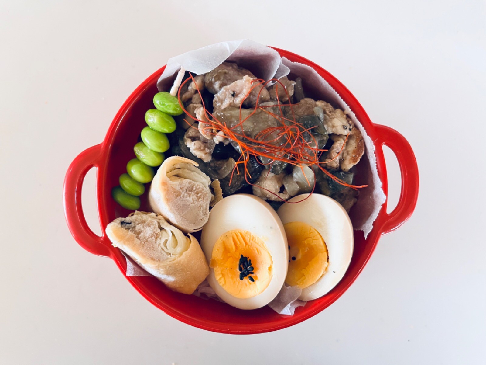 茄子と豚肉の味噌炒め丼弁当