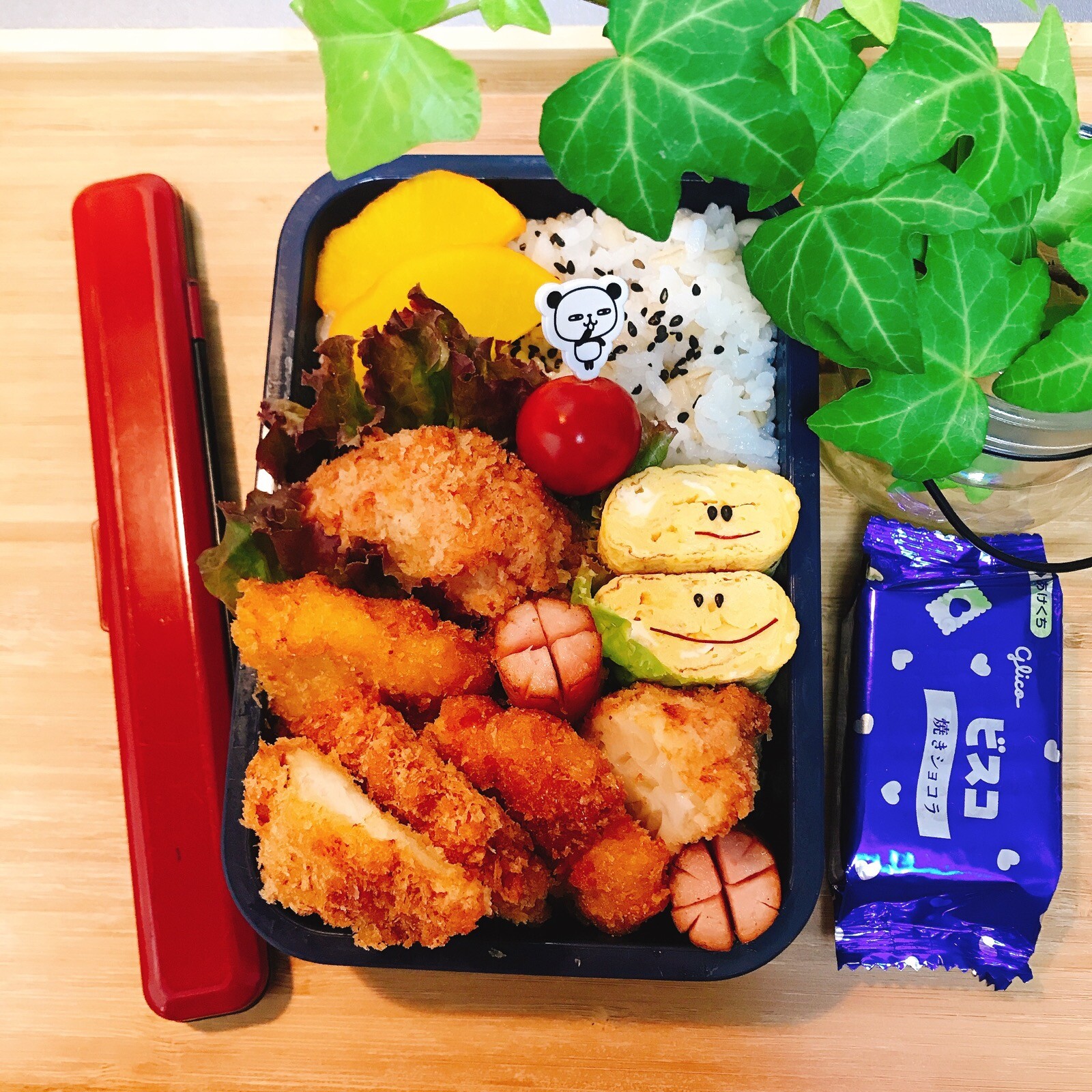 旦那様のお弁当💕揚げ物弁当
