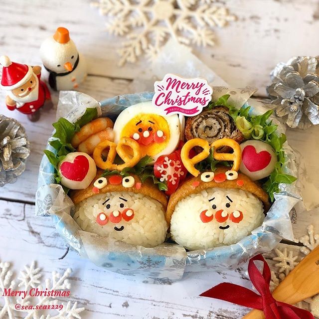 トナカイあんぱんまんのクリスマス弁当🎄