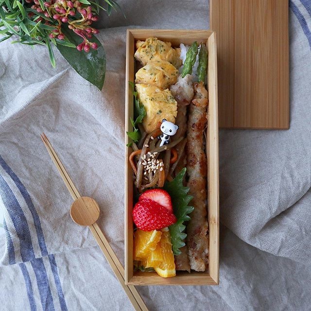 ロングなアスパラの肉巻き