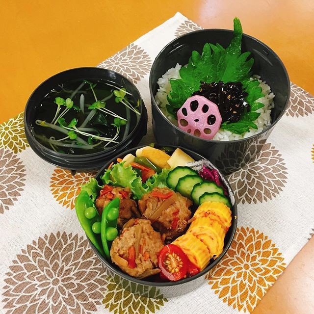 🌿五目野菜入り肉団子弁当🌿