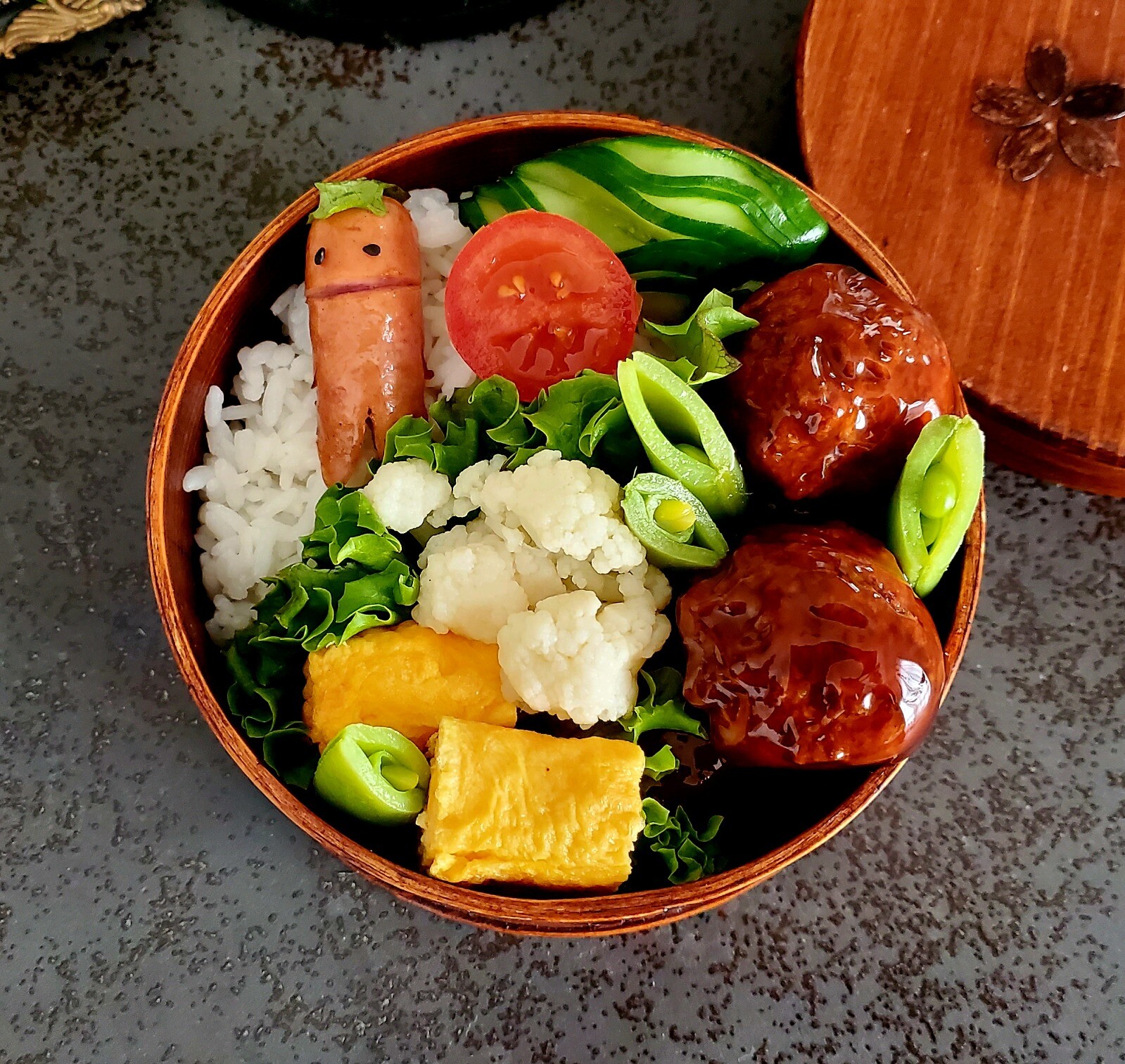 肉団子のお弁当