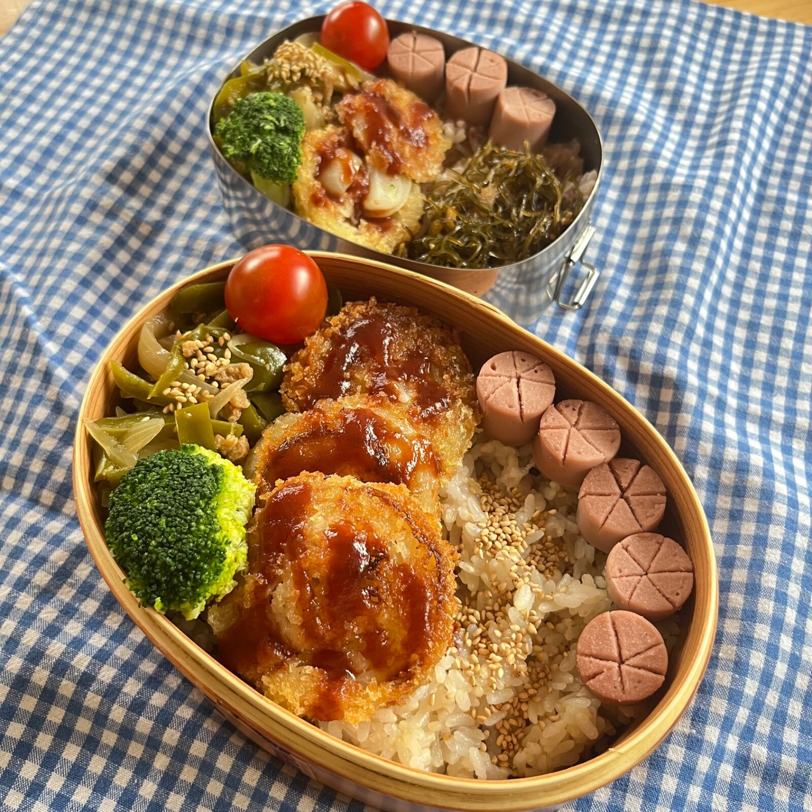 中ぼー息子と夫ののっけ弁