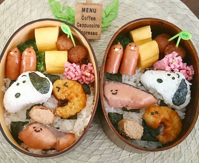 スヌーピーこにぎり🍙曲げわっぱ弁当