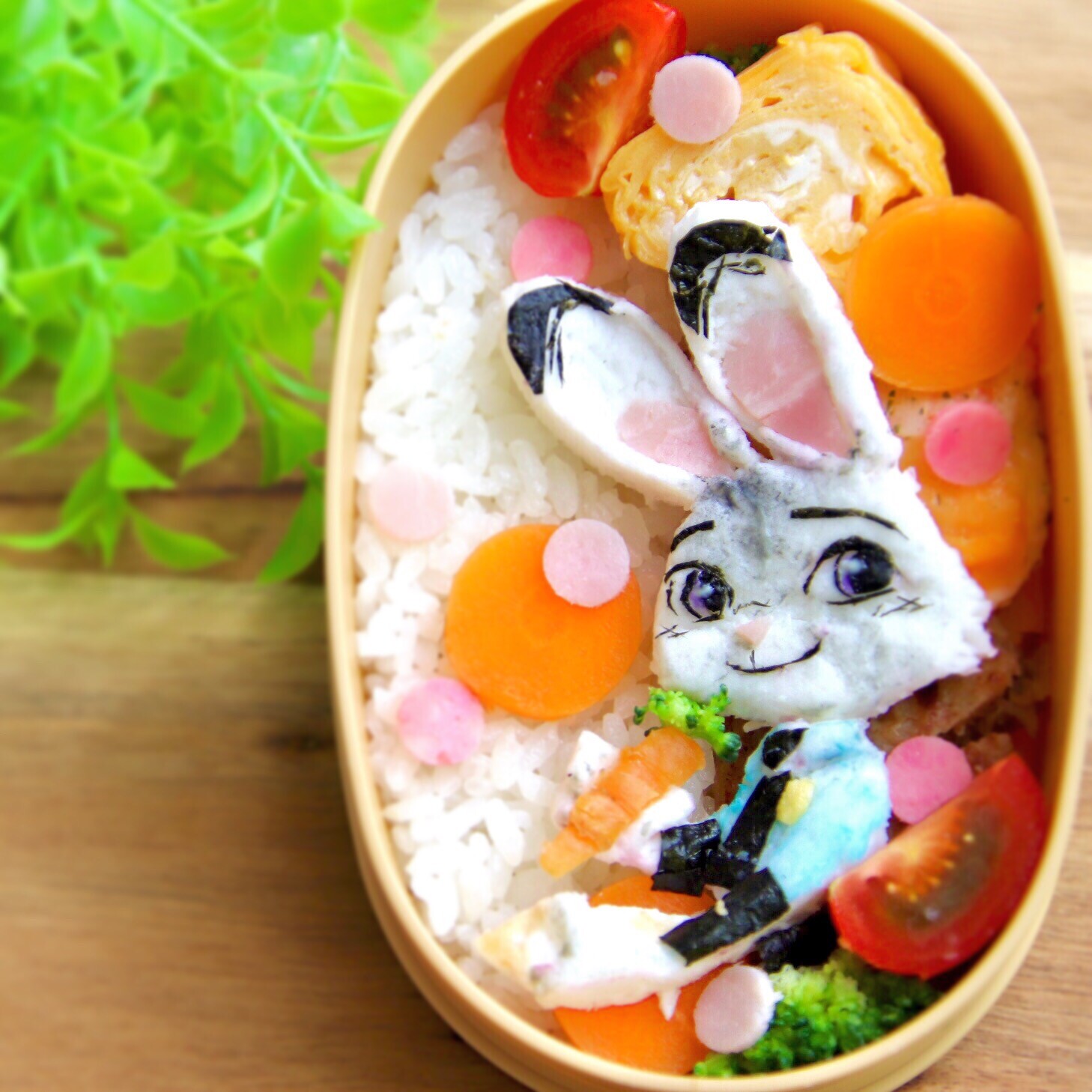 ズートピアのジュディ弁当