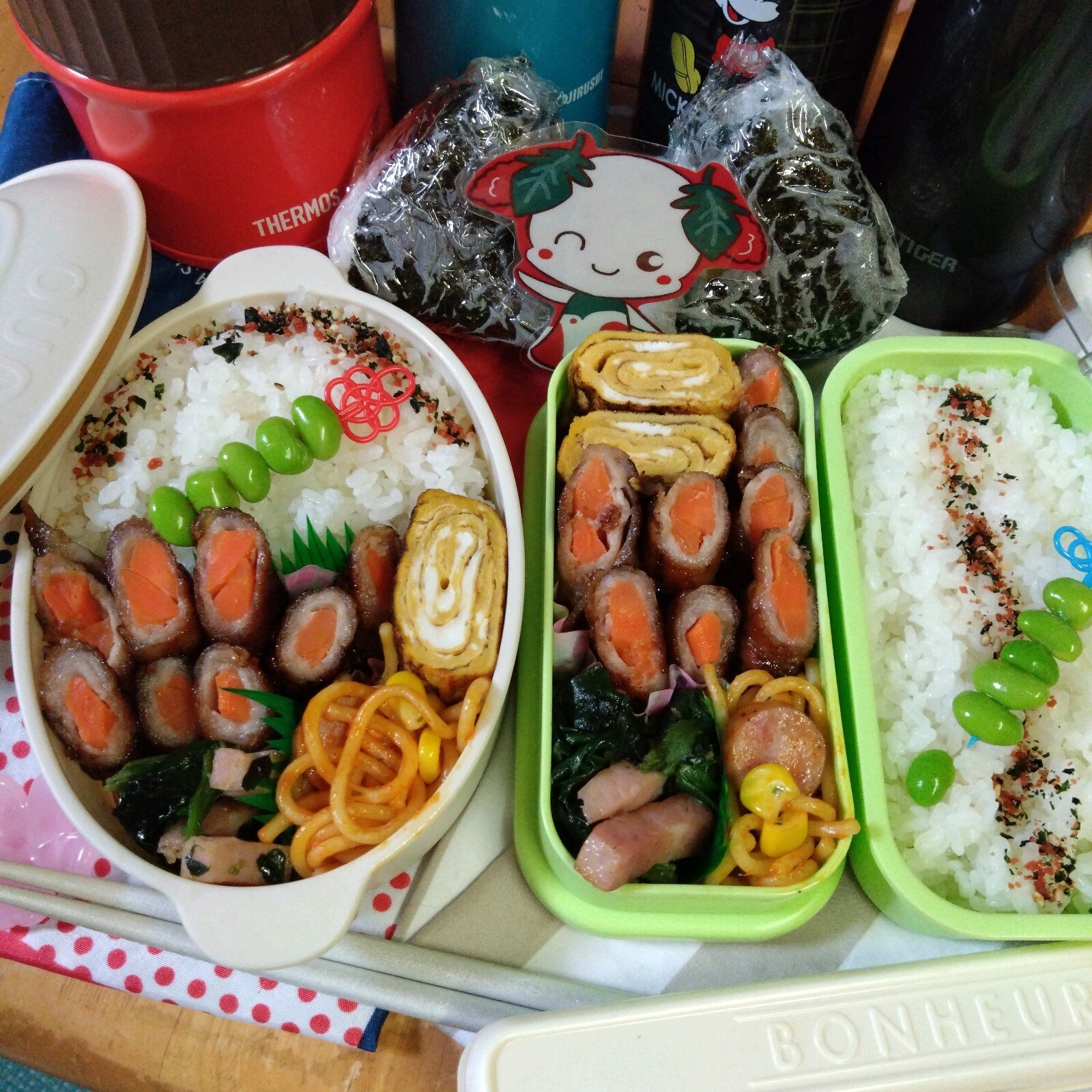 人参の豚肉巻き弁当