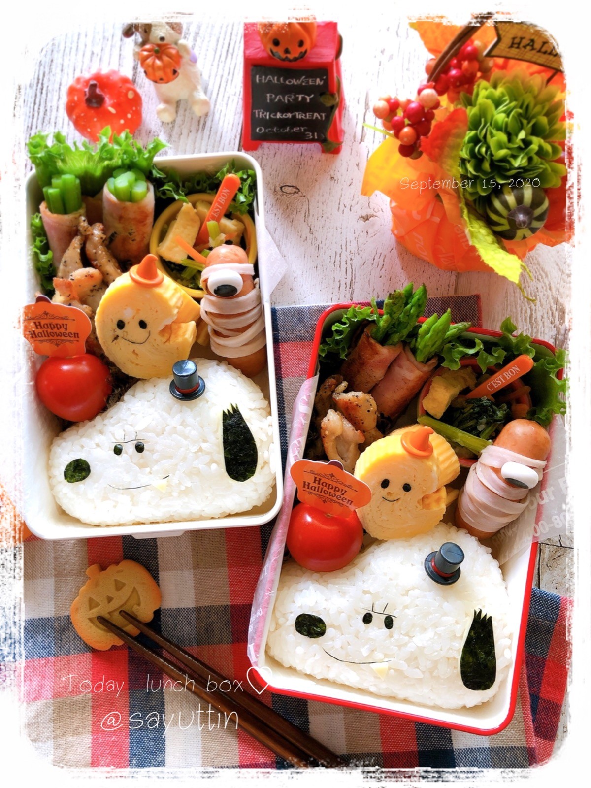 スヌーピーハロウィン弁当〜