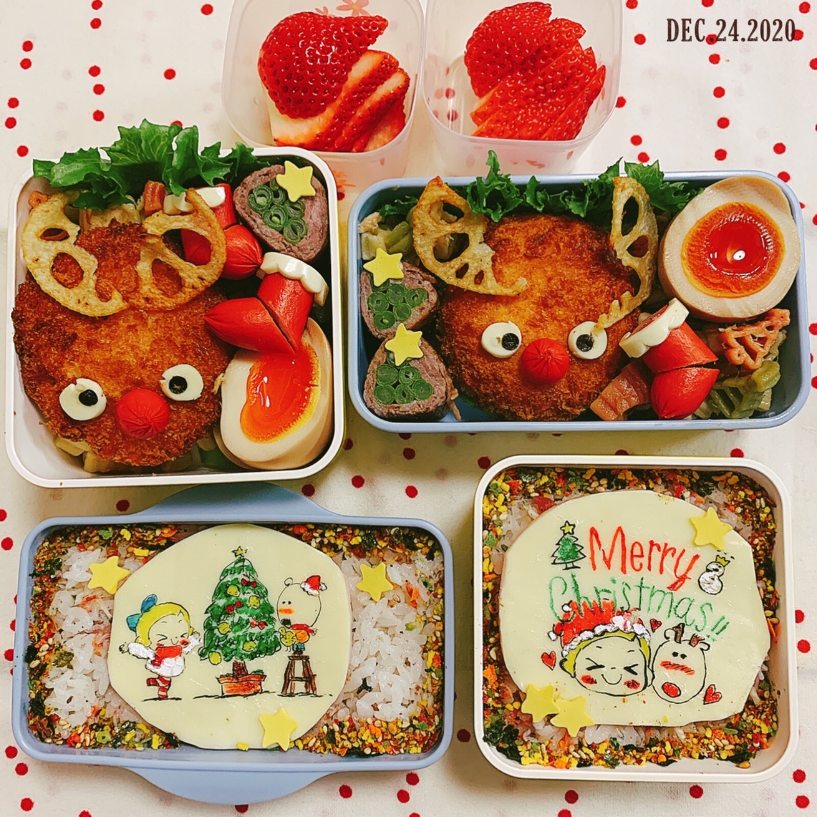 クリスマスキャラ弁