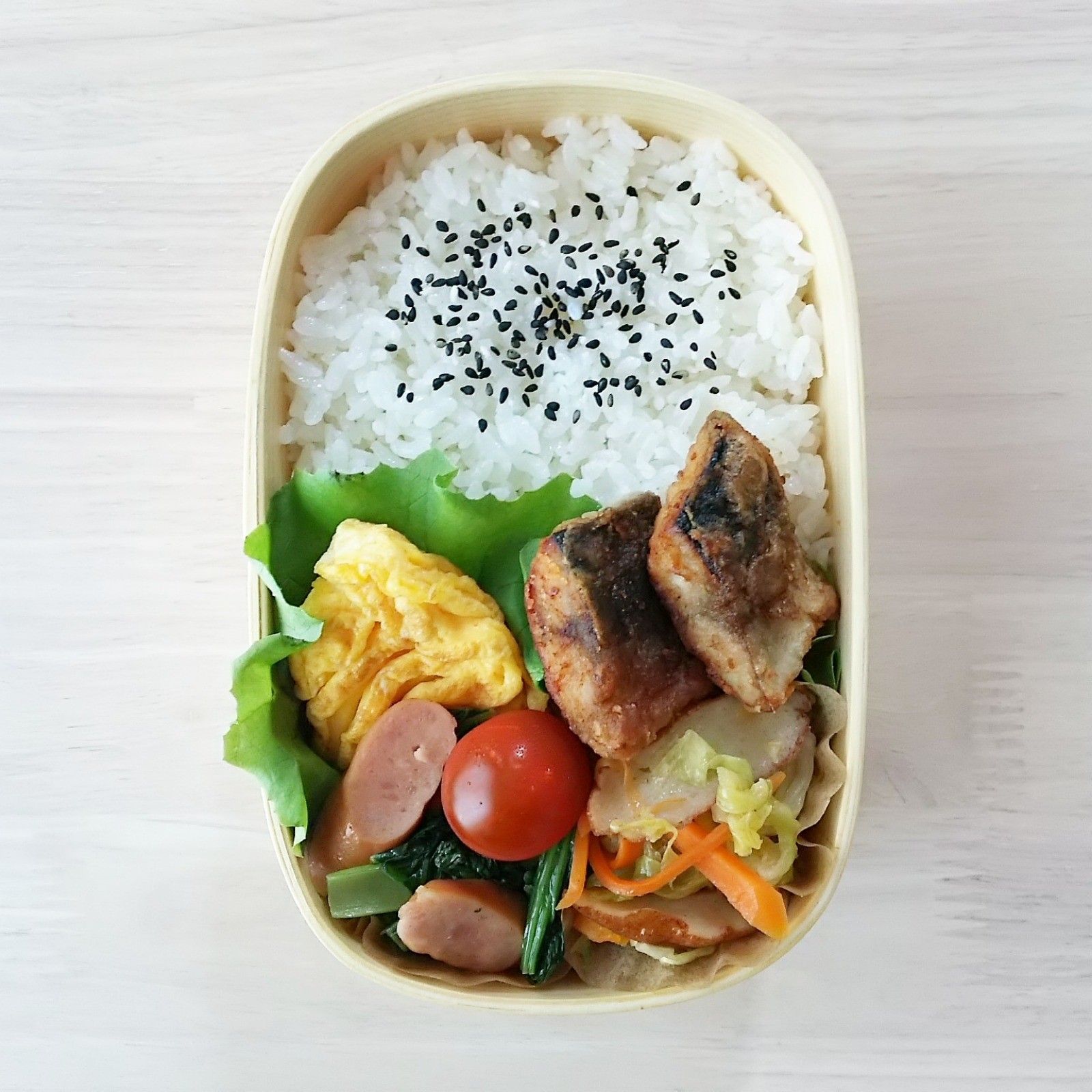 鯖の竜田揚げ弁当