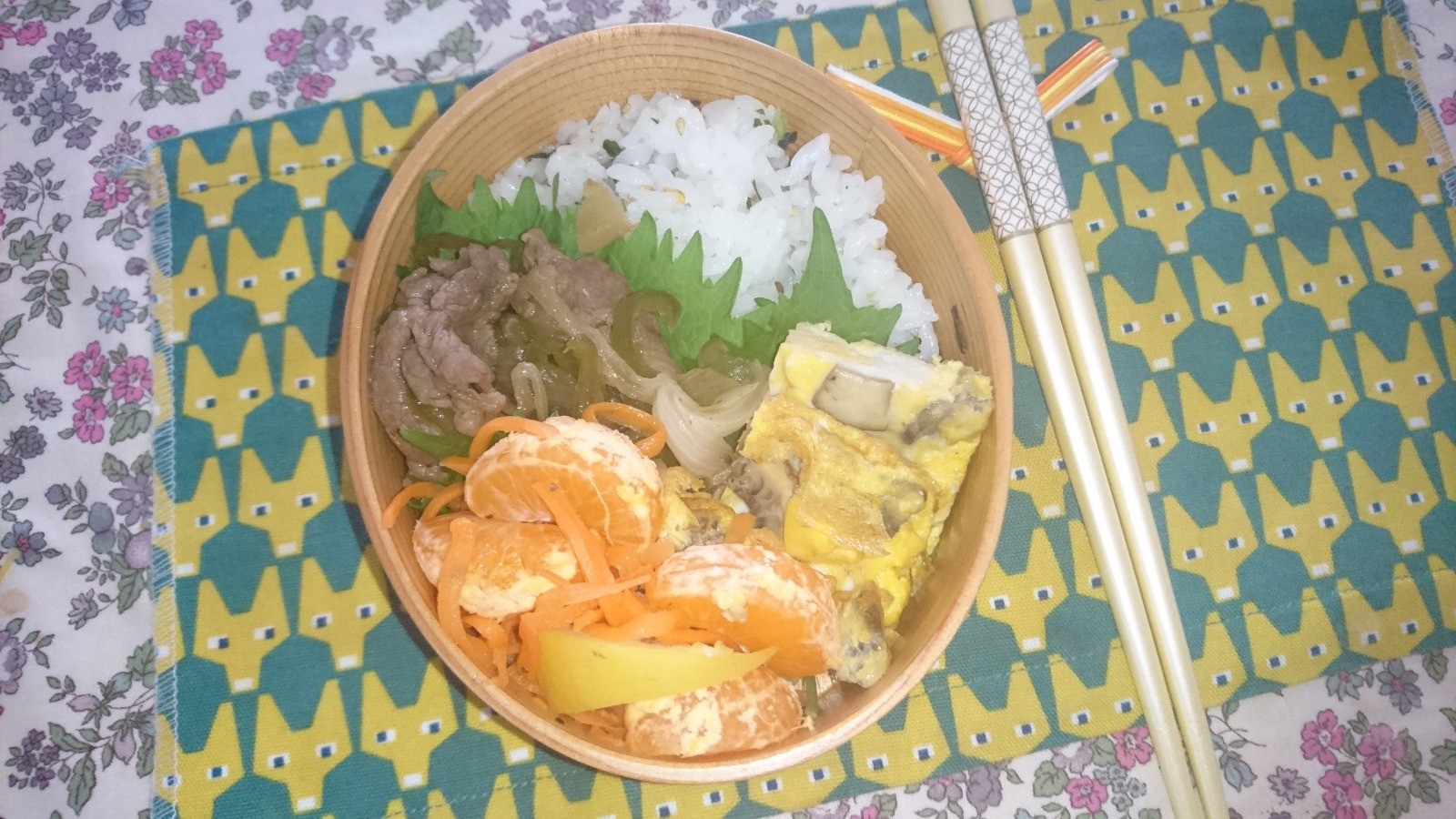 今日のお弁当🍱牛飯弁当🐄